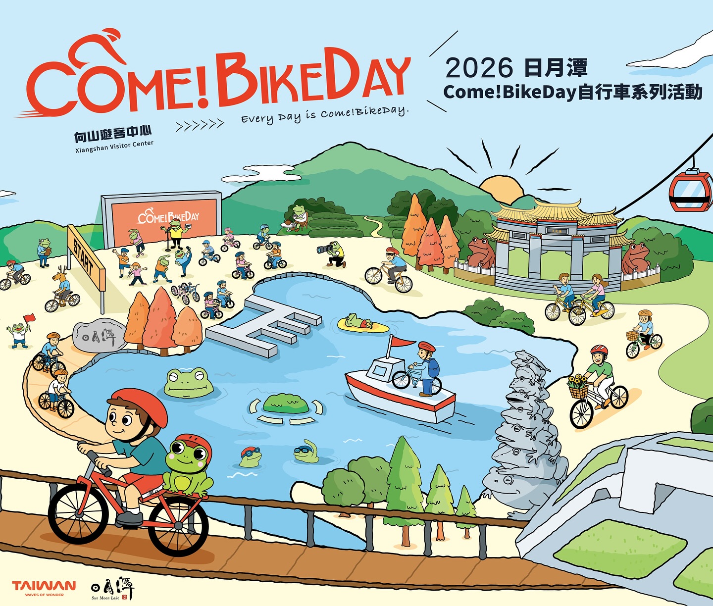 Den Sun Moon Lake einmal mit dem Fahrrad umrunden? 🚴‍♀️🇹🇼

Am 21. November 2026 heißt es beim Come!BikeDay wieder: rauf aufs Rad und einen der schönsten Orte Taiwans auf zwei Rädern entdecken. 🌿⛰️

Und dabei entscheidet ihr selbst, wie ihr den Sun Moon Lake erleben möchtet:

🚴 30 km Lake Loop – einmal rund um den See 🚢 20 km Boat & Bike – Radfahren und Bootsfahrt kombinieren 🎨 10 km Color Sun Moon Lake – entspannt radeln, entdecken & fotografieren 👧 Kids’ Balance Bike – ein eigenes Abenteuer für kleine Radfans von 3–10 Jahren

Das Beste: Die Radtouren kosten nur NT$350 (ca. 10 Euro)  pro Person – Fahrrad, Helm, Versicherung und Aktivitäten sind bereits inklusive. Auch internationale Besucher sind herzlich willkommen. 💚

📅 21. November 2026 📍 Xiangshan Visitor Center, Sun Moon Lake

Wer würde den Sonne-Mond-See am liebsten mit euch auf zwei Rädern entdecken? 🚴‍♂️✨

👉 Alle Infos & Anmeldung findet ihr hier oder über den Link in unserer Bio.
 Eventdetails – https://theme.sunmoonlake.gov.tw/ComeBikeDay/Articles.aspx?a=314&l=1 Anmeldung – https://lohasnet.tw/Comebikeday2026/

📷 Sun Moon Lake National Scenic Area Headquarters, Tourism 
Administration, M.O.T.C.

#TaiwanUrlaub #ErlebeTaiwan #SunMoonLake #ComeBikeDay #Radfahren #TaiwanReise #TaiwanTravel